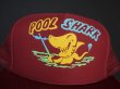 画像3: 80s CONTEMPORARY ADVERTISEMENT FUNNY TRUCKER SNAP BACK CAP BURGUNDY (2)