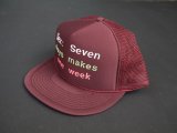 画像: 80s CONTEMPORARY ADVERTISEMENT FUNNY TRUCKER SNAP BACK CAP BURGUNDY (3)