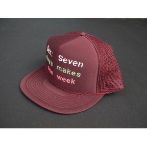 画像: 80s CONTEMPORARY ADVERTISEMENT FUNNY TRUCKER SNAP BACK CAP BURGUNDY (3)