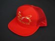 画像1: 80s CONTEMPORARY ADVERTISEMENT FUNNY TRUCKER SNAP BACK CAP RED (1)