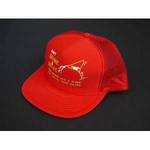 画像: 80s CONTEMPORARY ADVERTISEMENT FUNNY TRUCKER SNAP BACK CAP RED (1)