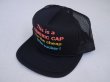 画像1: 80s CONTEMPORARY ADVERTISEMENT FUNNY TRUCKER SNAP BACK CAP BLACK (7)