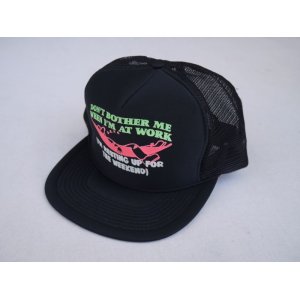 画像: 80s CONTEMPORARY ADVERTISEMENT FUNNY TRUCKER SNAP BACK CAP BLACK (5)