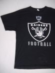 画像1: RAIDERS SILVER&BLACK FOOTBALL VTG T-SHIRT BLACK L