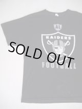 画像: RAIDERS SILVER&BLACK FOOTBALL VTG T-SHIRT BLACK L