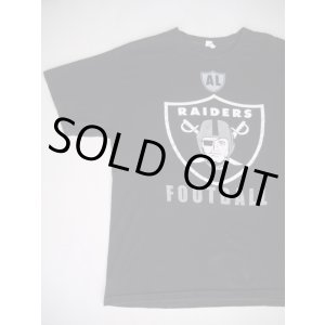 画像: RAIDERS SILVER&BLACK FOOTBALL VTG T-SHIRT BLACK L