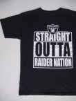 画像1: RAIDERS STRAIGHT OUTTA RAIDER NATION VTG T-SHIRT BLACK L