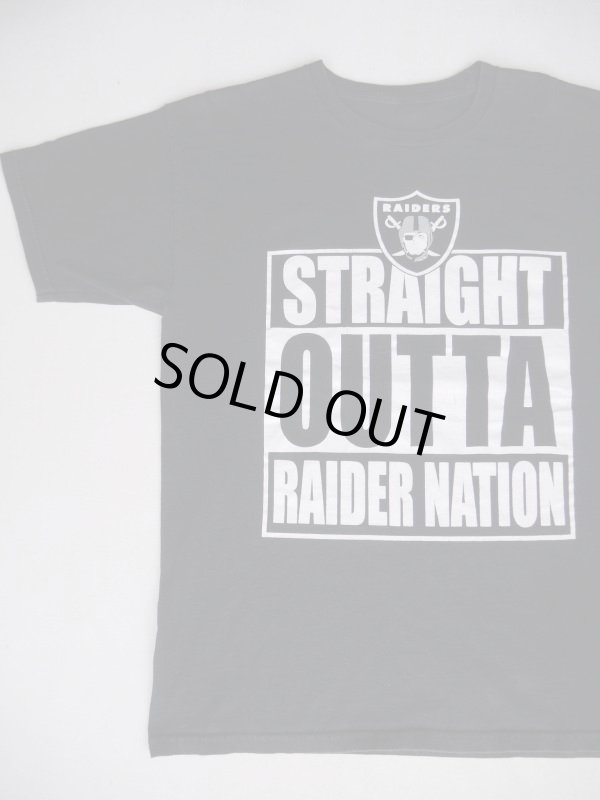 画像1: RAIDERS STRAIGHT OUTTA RAIDER NATION VTG T-SHIRT BLACK L