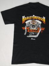 画像: 1987 HARLEY DAVIDSON OFFICIAL SHOVEL HEAD VTG T-SHIRT BLACK S