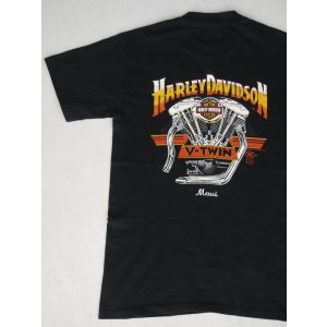 画像: 1987 HARLEY DAVIDSON OFFICIAL SHOVEL HEAD VTG T-SHIRT BLACK S