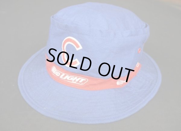 画像1: BUD LIGHT BUDWEISER BEER VTG BUCKET HAT BLUE