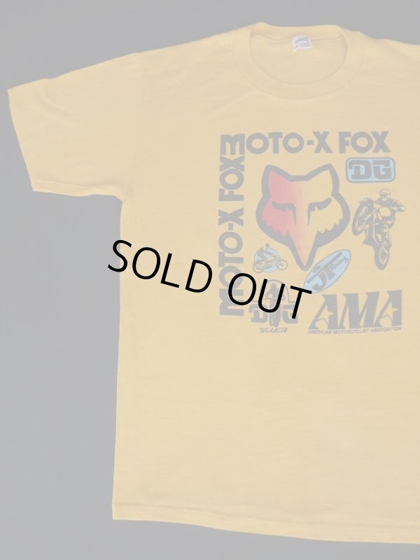 画像1: FOX MOTO-X VTG T-SHIRT MADE IN USA YELLOW XL