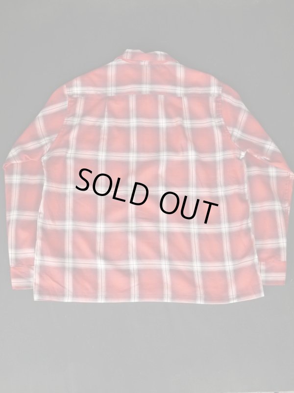 画像5: SIXHELMETS COTTON OMBRE CHECK LONG SLEEVE SHIRT RED