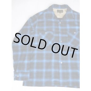 画像: SIXHELMETS COTTON OMBRE CHECK LONG SLEEVE SHIRT BLUE