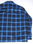 画像6: SIXHELMETS COTTON OMBRE CHECK LONG SLEEVE SHIRT BLUE