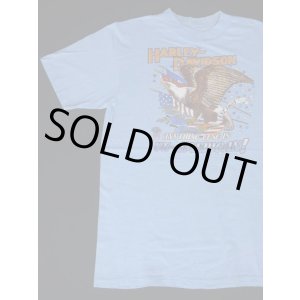 画像: HARLEY DAVIDSON ANYTHING ELSE IS UN-AMERICAN OFFICIAL VTG T-SHIRT LIGHT BLUE L