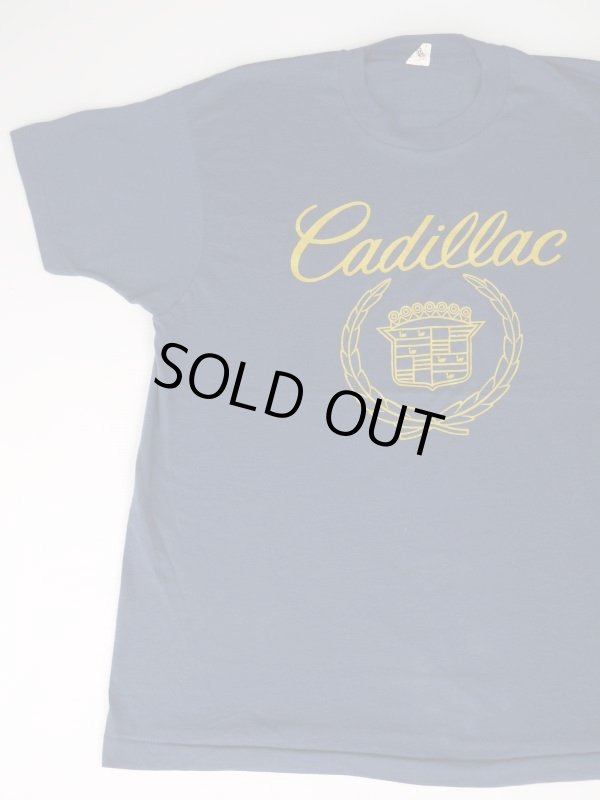 画像1: CADILLAC VTG LOGO T-SHIRT NAVY XL