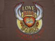 画像3: NOS 1995 HARLEY DAVIDSON OFFICIAL LOVE RIDE VTG T-SHIRT BROWN L  