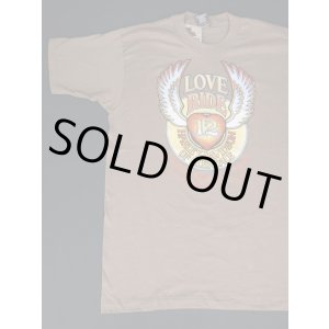 画像: NOS 1995 HARLEY DAVIDSON OFFICIAL LOVE RIDE VTG T-SHIRT BROWN L  