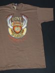 画像2: NOS 1995 HARLEY DAVIDSON OFFICIAL LOVE RIDE VTG T-SHIRT BROWN L  