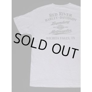 画像: HARLEY DAVIDSON RED RIVER OFFICIAL VTG POCKET T-SHIRT MARBLED GRAY L