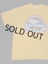 画像: STURGIS BLAC HILLS MOTORCLASSIC 62ND ANNUAL 2002 VTG T-SHIRT YELLOW XL