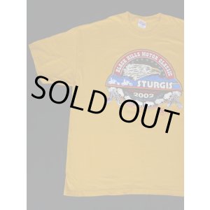 画像: STURGIS BLAC HILLS MOTORCLASSIC 62ND ANNUAL 2002 VTG T-SHIRT YELLOW XL