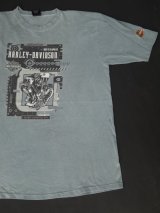 画像: 1997 HARLEY DAVIDSON NUCKLE HEAD VTG T-SHIRT BLUE GRAY XL