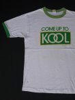 画像1: COME UP TO KOOL VTG RINGER T-SHIRT WHITE×GREEN L