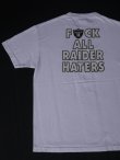 画像1: RAIDERS FUCK ALL RAIDER HATERS VTG T-SHIRT WHITE L