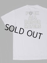 画像: RAIDERS FUCK ALL RAIDER HATERS VTG T-SHIRT WHITE L