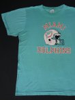 画像2: 80s MIAMI DOLPHINS VTG T-SHIRT LIGHT BLUE XL