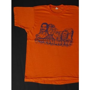 画像: 80s DENVER DEFENCE CRUSH MORE VTG T-SHIRT MADE IN USA ORANGE S