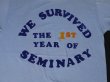 画像3: 70s WE SURVIVED THE 1ST YEAR OF SEMINARY VTG T-SHIRT MADE IN USA LIGHT BLUE L