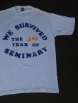 画像2: 70s WE SURVIVED THE 1ST YEAR OF SEMINARY VTG T-SHIRT MADE IN USA LIGHT BLUE L