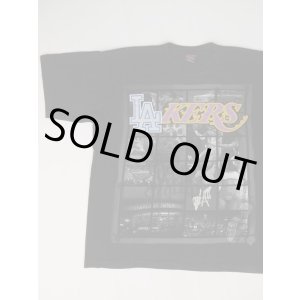 画像: LAKERS DOUBLE-SIDED PRINTING OLD T-SHIRT BLACK XL