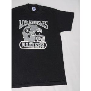 画像: 80s LOS ANGELES RAIDERS OFFICIAL VTG T-SHIRT MADE IN USA BLACK SM