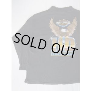 画像: HARLEY DAVIDSON EAGLE LOGO  LONG SLEEVE POCKET T-SHIRT BLACK XL