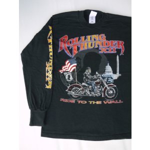 画像: 1999 ROLLING THUNDER Ⅻ RIDE TO THE WALL LONG SLEEVE T-SHIRT BLACK M