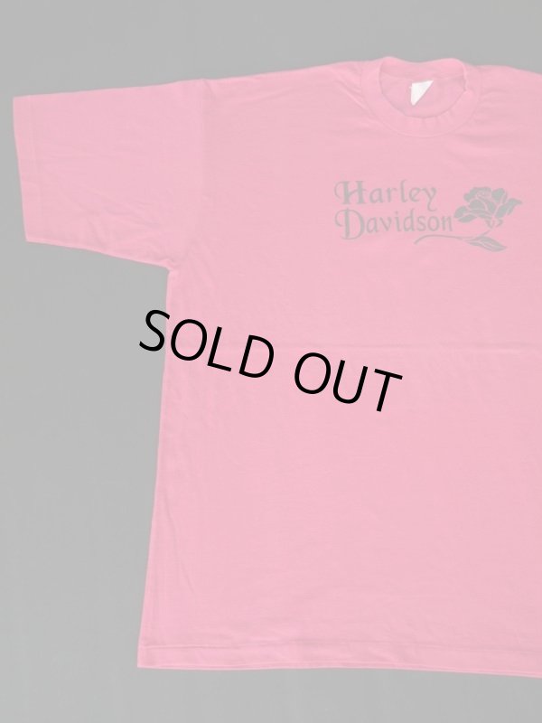 画像1: HARLEY DAVIDSON OFFICIAL VTG T-SHIRT MADE IN USA NEON PINK XXL