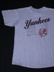 画像2: 1996 MLB NEW YORK YANKEES LOGO VTG T-SHIRT MADE IN USA MARBLED GRAY XL