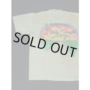 画像: I SURVIVED THE FLORIDA TURNPIKE AIR BRUSH VTG T-SHIRT MADE IN USA LIGHT YELLOW XL