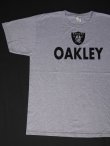 画像1: RAIDERS OAKLEY T-SHIRT MARBLED GRAY L