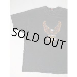 画像: HARLEY DAVIDSON EAGLE LOGO OFFICIAL T-SHIRT FADED BLACK XXL MADE IN USA
