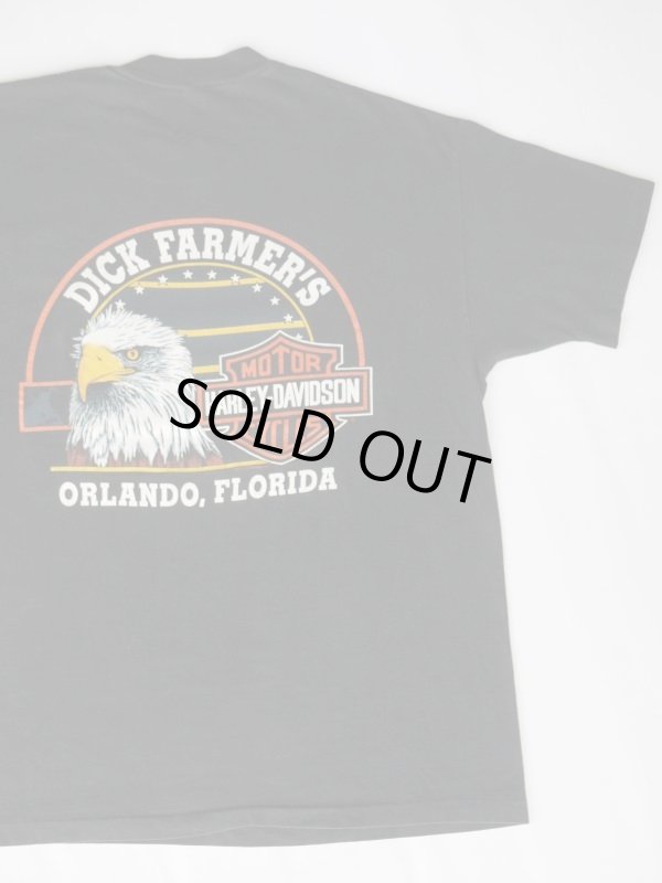 画像1: HARLEY DAVIDSON DICK FARMER'S OFFICIAL VTG T-SHIRT BLACK XL MADE IN USA