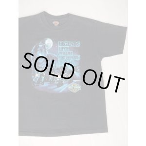 画像: 90s HARLEY DAVIDSON LEGENDS LIVE WHERE LEGENDS ROAM OFFICIAL VTG T-SHIRT BLACK L