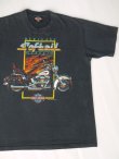 画像1: 90s HARLEY DAVIDSON SOFTAIL HERITAGE CLASSIC OFFICIAL VTG T-SHIRT FADED BLACK XL MADE IN USA