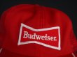 画像3: BUDWEISER BEER VTG TRUCKER MESH CAP RED MADE IN USA (2)