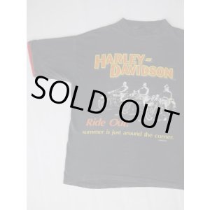 画像: HARLEY DAVIDSON RIDE OUT! SUMMER IS JUST AROUND THE CORNER OFFICIAL VTG T-SHIRT BLACK