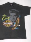 画像1: 1991 HARLEY DAVIDSON THE KING OFFICIAL VTG T-SHIRT BLACK L 